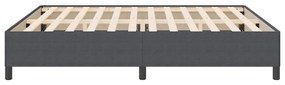Estrutura de Cama vidaXL Cinza Escuro 200x200 cm Tecido Cotelê