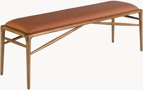 Banco estofado em couro sintético Monica