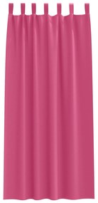 Cortinas opacas com cortinas 2 pcs Rosa 225 x 140 cm Poliéster