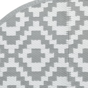 Tapete de exterior Ø160 cm ARAKIL PP cinzento