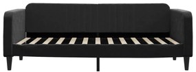 Sofá-cama 90x200 cm veludo preto