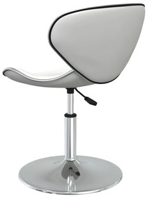 Cadeiras de jantar 2 pcs couro artificial branco
