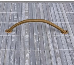 Cesto para roupa suja c/ secção única bambu cinzento