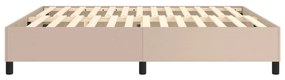 Estrutura de cama 180x200 cm couro artificial cappuccino