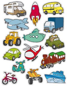 Etiquetas Autocolantes Transportes Removíveis 3f