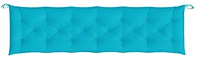 Almofadões p/ banco de jardim 2 pcs 200x50x7 cm tecido turquesa