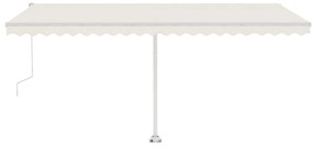 Toldo automático independente 500x300 cm cor creme