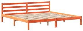Cama com estante sem colchão 200x200 cm pinho maciço