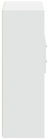 Armário alto 80x42,5x124 cm derivados de madeira branco