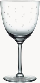 Copos de vinho em cristal artesanal Stars, conjunto de 6