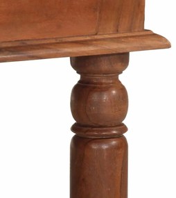 Mesa de centro 110x60x40 cm madeira maciça de acácia