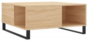 Mesa de centro 80x80x36,5 cm derivados madeira carvalho sonoma