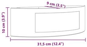 Candeeiros de parede p/ exterior 2 pcs aço inoxidável prateado