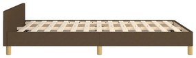 Estrutura de cama sem colchão 120x190cm castanho escuro