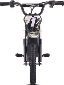 Mota elétrica infantil ROOKIE X 24V (14"), bateria de lítio, motor de 250 W, travão de disco Verde Amarelada