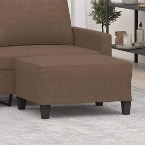 vidaXL Apoio de pés 70x55x41 cm tecido castanho
