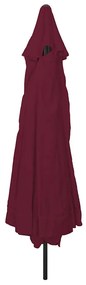 Guarda-sol 39,5 x 24,5 polegadas na cor Bordeaux Red