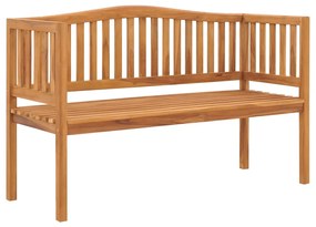 vidaXL Banco de jardim 150 cm madeira de teca maciça