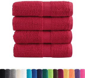 Toalhas de mãos premium SOLUND 4 pcs 30x30cm 600 g/m2 vermelho