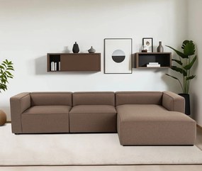 Sofá de Canto Mora XL – Castanho – 320 cm x 69 cm x 180 cm