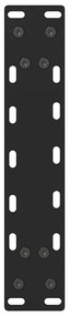 Pés para mesa de centro pretos 2 peças 40x(30-31) cm aço