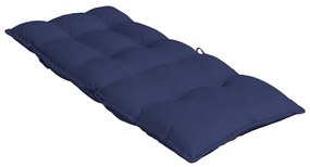 Almofadões cadeira encosto alto 4pcs tecido oxford azul-marinho