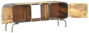 Móvel de TV 110x30x42 cm madeira de mangueira maciça