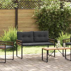 vidaXL Banco de Camada de Madeira Liso Cinzento-baço 114 x 55 x 77 cm