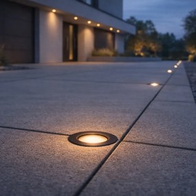 Foco de chão 12V preto incluindo LED IP67 - Voltaire Linsey