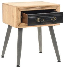 Mesa-de-cabeceira madeira de abeto maciça 43x38x50 cm