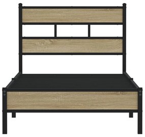 Estrutura cama s/ colchão derivados de madeira carvalho sonoma