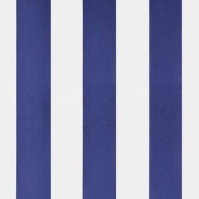 Toldo de pé 300x300 cm tecido e aço azul e branco