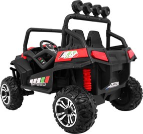 Carro elétrico para Crianças 2 Lugares Grand Buggy 24V 4x4 LIFT STRONG Rodas Espuma EVA, Assento couro ecológico Vermelho