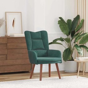 vidaXL Cadeira Relaxante Verde-escuro 63 x 67 x 94 cm Veludo