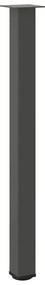Pés para mesa de bar 4 peças antracite 110-112 cm aço