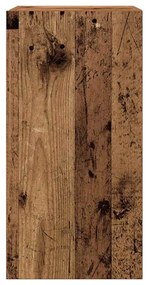 armários de TV montados na parede 4 pcs madeira velha