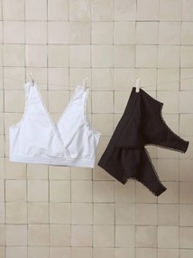 Lote de 2 soutiens de gravidez branco