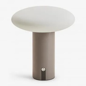 Lâmpada De Mesa Led Sem Fios Para Exterior Em Ferro Zosima Moka Brown - Sklum