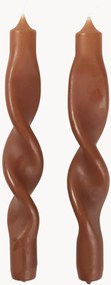 Velas artesanais Twist, conjunto de 2