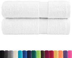 Toalhas de mãos premium SOLUND 2 pcs 50x100 cm 600 gsm branco