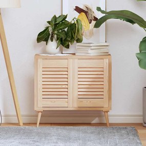 vidaXL Portas de armário 2 pcs com design de persiana pinho maciço