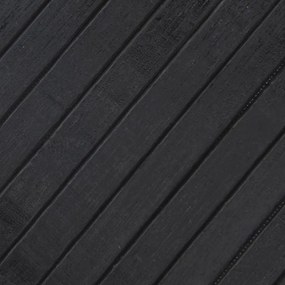 Tapete retangular 100x1000 cm bambu cinzento