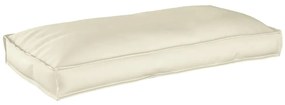 Almofada de Palete para Assento/Costa Creme 120x60x12 cm em Tecido Oxf