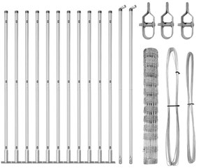 Cerca de Campo 1,2x25 m de Aço Galvanizado