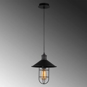 Candeeiro de Teto Ayazma – Preto – Diâmetro 24 cm, Altura 124 cm