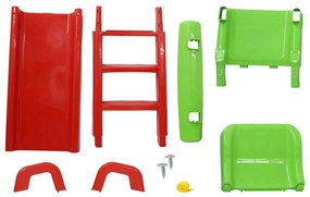 Escorrega infantil Funny Slide vermelho e verde