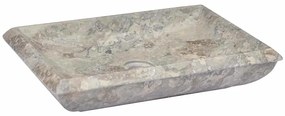 vidaXL Lavatório 50x35x10 cm mármore cinzento