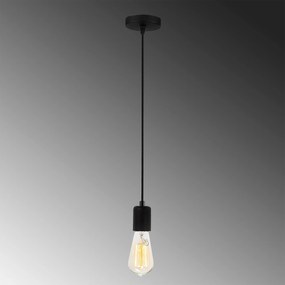Candeeiro de Teto Kabluni – Preto – Diâmetro 6 cm, Altura 102 cm