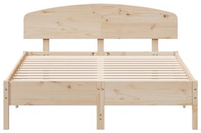 Cama sem colchão 160x200 cm madeira de pinho maciça