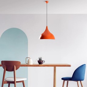 Candeeiro de Teto Bitlisim – Laranja – Ø41 h:35 cm